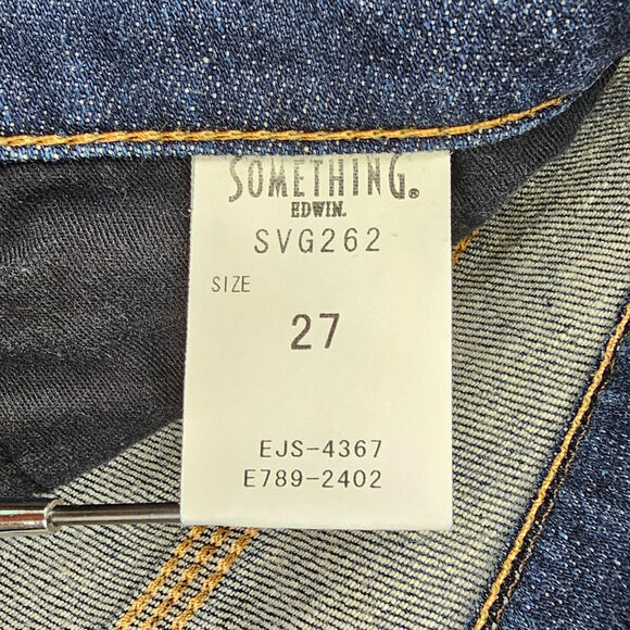 Vienus Jeans Size 27 Something Edwin Womens Straight Leg Western Scroll Pocket - Picture 8 of 14